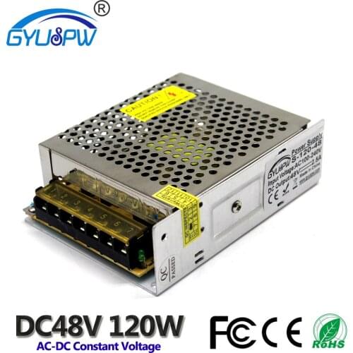 Single Output 48V Switching Power Supply 2.5A 120W led Driver AC100-240V Input to DC48V SMPS For CNC Router CCTV Motor Stepper