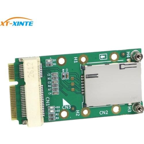MPCIe Mini PCI-E Adapter Card with SIM Card Slot for 3G 4G Module USIM Card Slot Extension / WWAN LTE / GPS Card Desktop Laptop