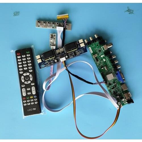 Kit for LM170E03-TLB1/LM170E03-TLB2 Controller board 1280X1024 Panel HDMI VGA 30pin Digital LCD AV TV USB DVB-T2 DVB-T 4 CCFL