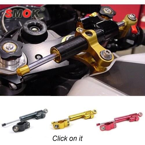 SMOK For Kawasaki Z250 Z 250 2015-2016 Motorcycle CNC Aluminium Adjustable Steering Stabilizer Damper Bracket Mounting kit