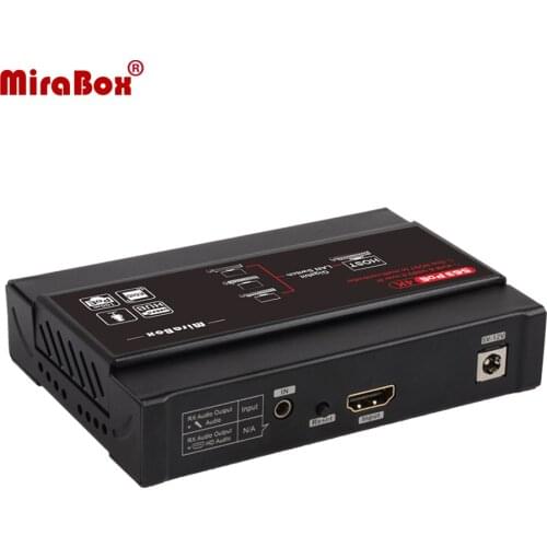 Mirabox 100m PoE 4K KVM Extender HDMI Extender HDMI over IP Cat5e/6 for Classroom Office Control Center