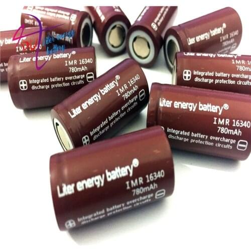 Liter energy battery 2pcs RCR 123 16340 780mAh 3.7V Li-ion Rechargeable Battery Lithium Batteries with Retail Package