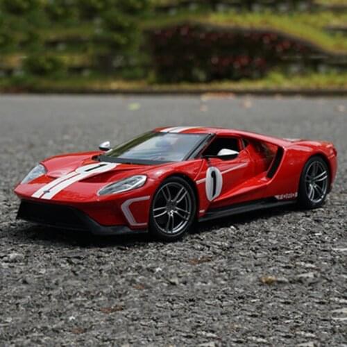 Maisto Diecast 1:18 2017 Ford GT Similator Racing Car Vehicle Model Alloy Metal Toy Car for Kids Gifts Collection