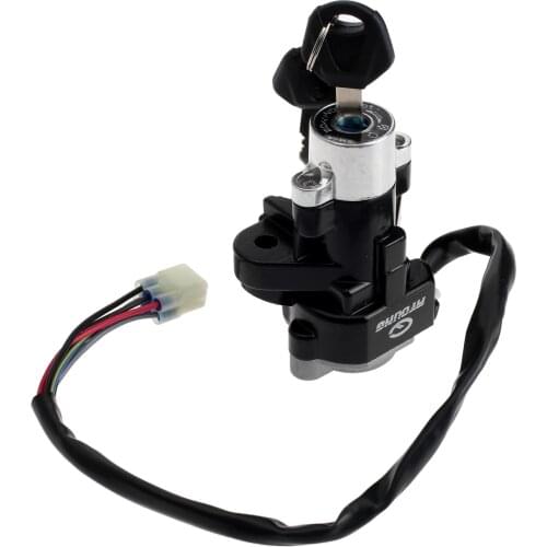 Motorcycle Ignition Aluminum Switch Lock with Keys for Suzuki GSXR 600 750 GSX-R600 GSX-R750 Pitbike Scooter Motorbike Parts