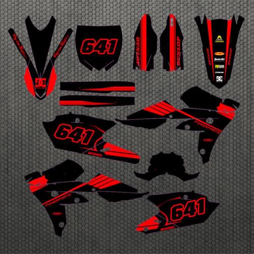 Motocross WRF 450 full set of 3M team Graphics Backgrounds Stickers Decals kits For Yamaha WR450F WRF450 2016 2017 2018 WR 450F
