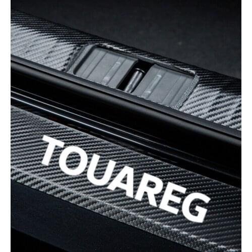 For VW Volkswagen Touareg 1 2 3 2003 2004 2005 2006 - 2021 Car Trunk Auto Boot Stickers Logo Decoration Anti-Scratch Accessories