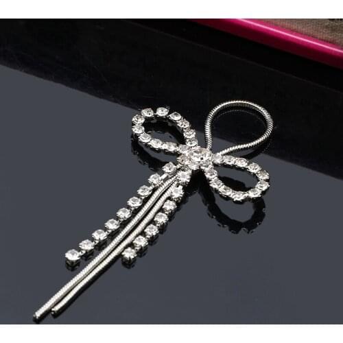 2019New 60Pcs Rhinestones Bow button for DIY earring Pendant Decoration and DIY hair accessoriess FY09