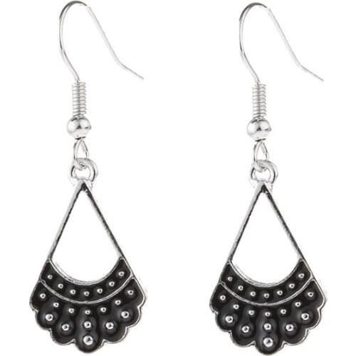 2020 Wholesale Dropshipping Cross-border New Female Justice Justice Ginsberg Dripping Alloy Earrings