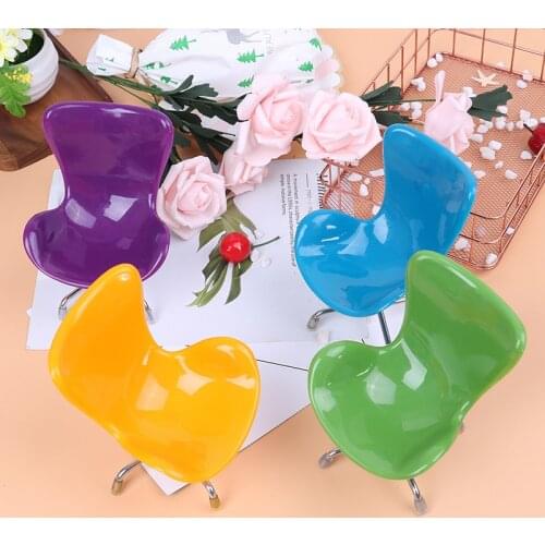 New Design 1/6 Dollhouse Miniature Chair Furniture Model Toys for Doll House Decoration 6 Colors Toy Chair