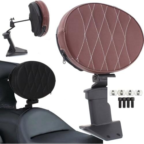 Motorcycle Brown Plug-In Driver Rider Backrest Pad Kit For Honda Goldwing GL1800 GL 1800 2018-Up Backrest seat Accessories
