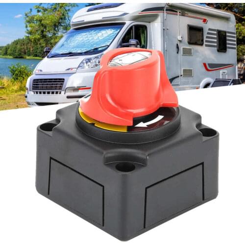 12V 300A Battery Disconnect Knob ON-OFF Switch High Current for Car RV Marine Yacht ABS Marine Intermittent Switch
