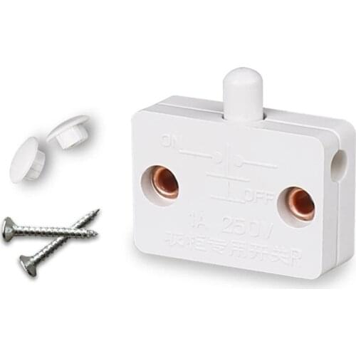 Closet Cabinet Light Switch Automatic Reset Switch Household Cabinet Door Control Switch Wardrobe Light Switch