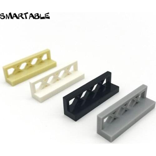 Smartable Fence 1x4x1 Building Block MOC Parts Toys For Children Creative Compatible Technic City 3633 Toy 50pcs/lot