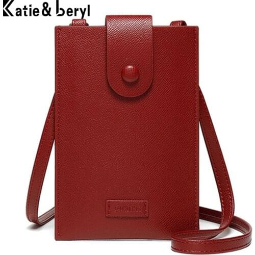 New Fashion Shoulder Bags For Women Thin Section Design Wallet Pu Leathe Mini Card Bag Coin Purse Female Crossbody Wallet Ladies