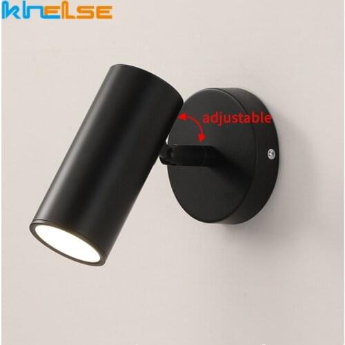 Nordic Led Reading Wall Lamp Modern E27 Angle Adjustable Bedside Bedroom Sconces Aisle Living Room Study Wall Mounted Spot Light