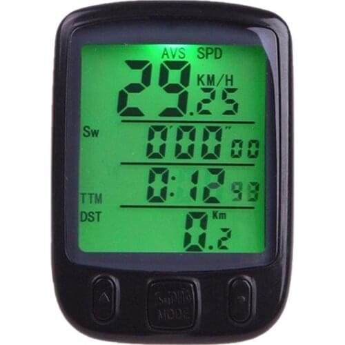 Bike Odometer Bicycle Accessories LCD Screen Waterproof Plastic Backlight Speedometer Cycling Bike Computer
