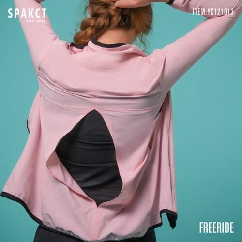 Spakct Pink Cycling Jacket Windproof Mountain Bike MTB Wind Coat Running Riding Bicycle Windbreaker UPF 50+ Exclusive Design