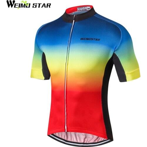 Weimostar pro Team Cycling Jersey Men 2017 Road Sport Cycling Clothing Summer Short MTB Bike Jersey Shirt Bicycle Clothing Ropa