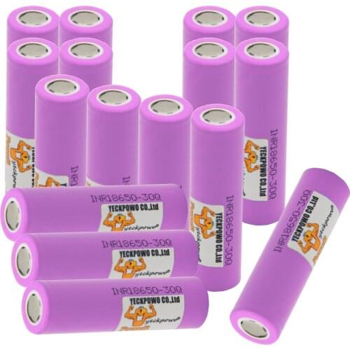 Russian Warehouse Fast Delivery INR18650 30Q battery lithium batteries li-ion 30A 10C 3000mah 3.7V / 18650 battery charger
