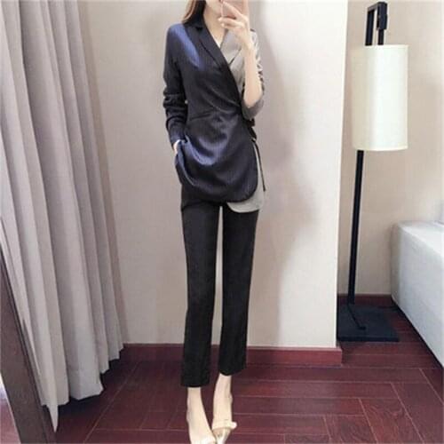 Women Suits 2018 spring New fashion professional ladies small incense wind suit two suit women spring fashion suit