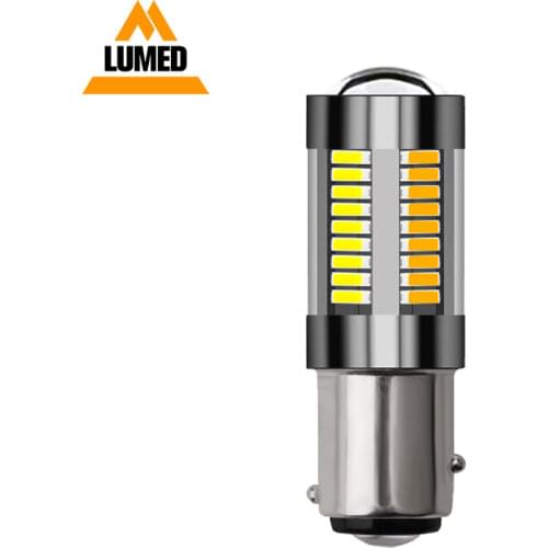 1pcs 1157 BAY15D P21/5W T20 7443 T25 3157 Led Light 4014 66 SMD Bulb Car Led Tail Brake Reverse Lamp Accessories