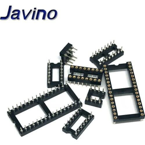10PCS/lot IC Sockets DIP6 DIP8 DIP14 DIP16 DIP18 DIP20 DIP28 DIP40 pins Connector DIP Socket 6 8 14 16 18 20 24 28 40 pin