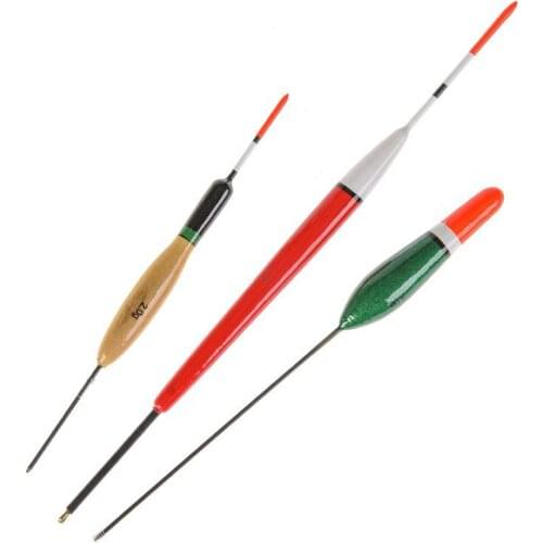 10pcs/pack Paulownia Fishing Float Wooden Buoy Bobber Set Fishing Accessories Tackle On Sale F21