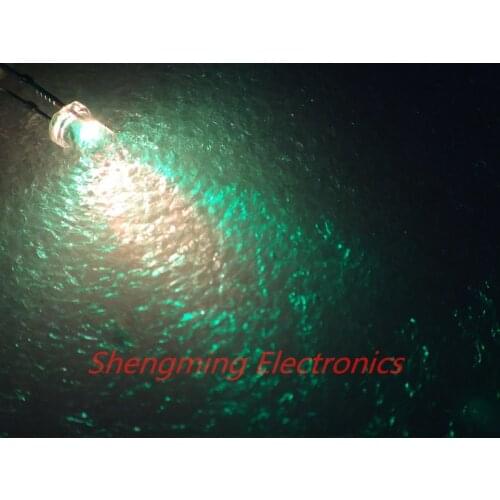 100pcs 3mm Colorful Fast Flashing Flash RGB Red Blue Green LED water clear