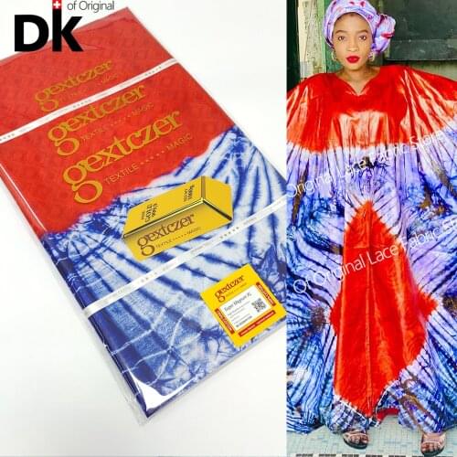 5 Yards African Lace Fabric 2021 High Quality Lace 100% Cotton Soft Guniea Brocade Bazin Riche Original Keep Shiny Basin Riche