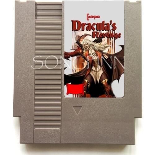 72 Pin 8 Bit Game Cartridge Card for Region Free Video Game Console Draculas Revenge