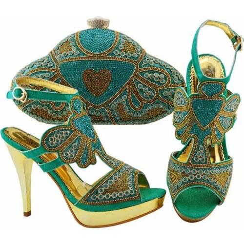 African shoes and bags matching set italian shoes with matching bags nigerian shoes and matching bags for party shoes JZC004
