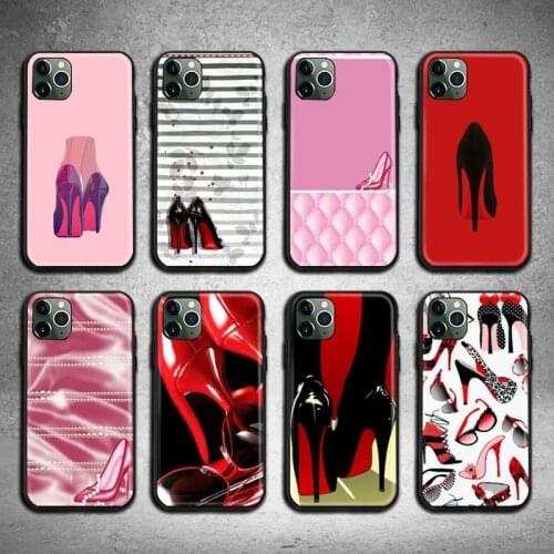 Red High Heel Shoe Phone Case For iphone 12 11 Pro Max Mini XS Max 8 7 6 6S Plus X 5S SE 2020 XR cover