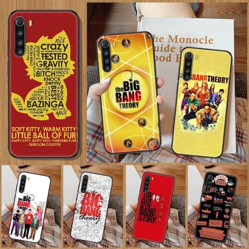 The Big Bang Theory Phone Case For Xiaomi Redmi Note 7 8 9 10 7A 8T 9A 9T 9S 10S Pro black painting coque pretty waterproof