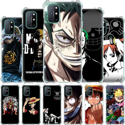 Anime One Piece Case for OnePlus 8 Nord N100 N10 7 7T Pro 8T 5G Airbag Phone Cover Shell for 1+ 8Pro 7Pro 7TPro Soft Coque