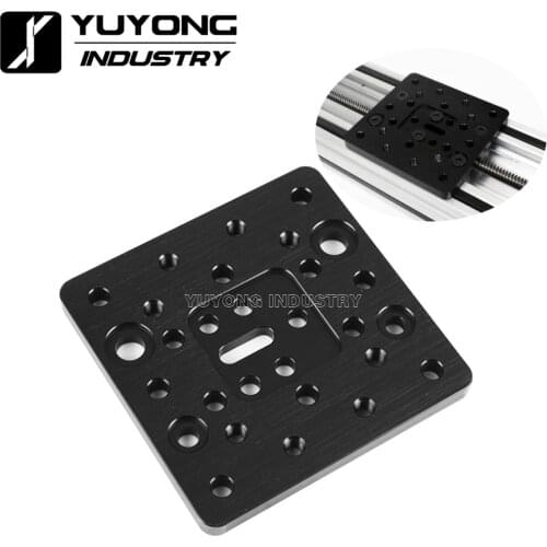 3D Printer Parts CNC Openbuilds Aluminum Plate Sheet C-beam Gantry Plate Black Metal for Stand Bracket Stamping Plate
