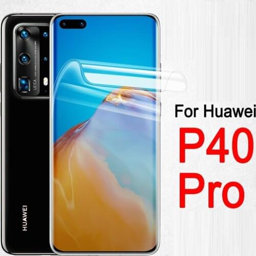 Curved Screen Protector Film For Huawei Mate 40 P40 Pro Plus Mate40 RS Hydrogel Film For Huawei Mate 40 P40 Pro Protective Film