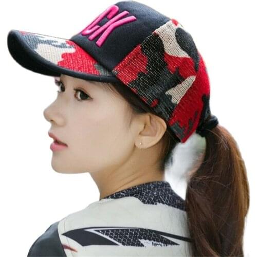 Summer men casual cotton ROCK embroidery baseball cap Adult women adjustable camo snapback hat Sun hat Casquette gorros