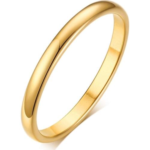 Classic 2mm Plain Women Ring Anti Scratch Tungsten Basic Wedding Rings Minimilist Lady Jewelry
