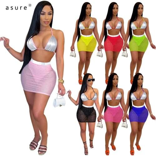 Two Piece Tracksuit Women 2021 Fashion Clothing Office Suits Female 2 Piece Top And Skirt Sets Sexy Club Outfits 4209