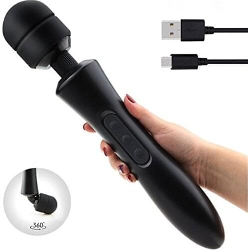 Powerful Big AV Stick 20 Mode Magic Wand Vibrator Adult Sex Toys for Woman Magic Massager Vibrators Clitoris Stimulator Sex Shop