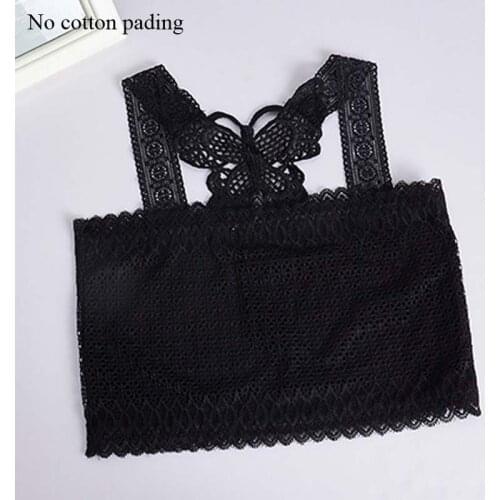 Solid Corset Lace Camis Tops For Women Soft Removable Padded V-Neck Tops Fashion Hollow Lace Mesh Summer Camisoles