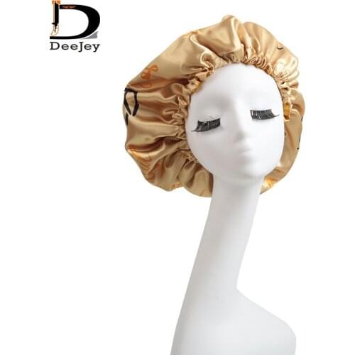 Wholesale High Quality Custom Logo Ladies Hair Bonnet Chinese Industry Woman Virgin Hair Silk Flap Bonnet Hair Wrap