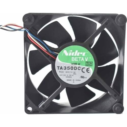 Original TA350DC M35172-35 cooling fan 9032 12V 0.55A 4-wire automatic speed control