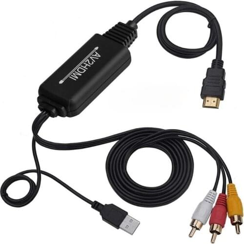 2m AV to HDMI-compatible converter AV / RCA to HDMI-compatible conversion line AV to HDMI-compatible