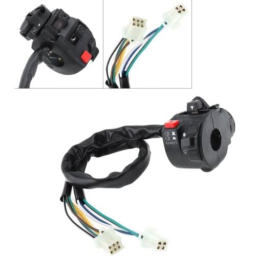 Motorcycle Handlebar Control Switch Five-function Turn Signal Headlight Fog Lamp Push Button Switch ATV Start Switch for ATV200