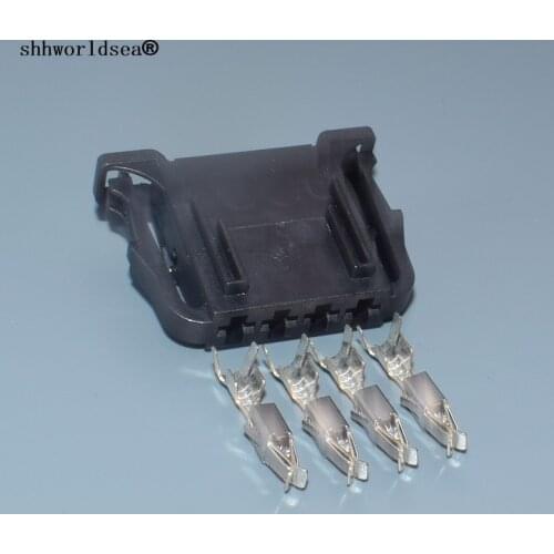 Shhworldsea 4 Pin Auto Brake Light Switch/Door Speaker Plug Unsealed Connector plug 4D0972704 4D0 972 704 for VW