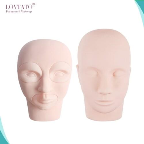 Makeup Tattoo Practice Head Skin Practicing grafting eyelash makeup tattoo massage Microblading Silicone Tattoo Supply eyebrows