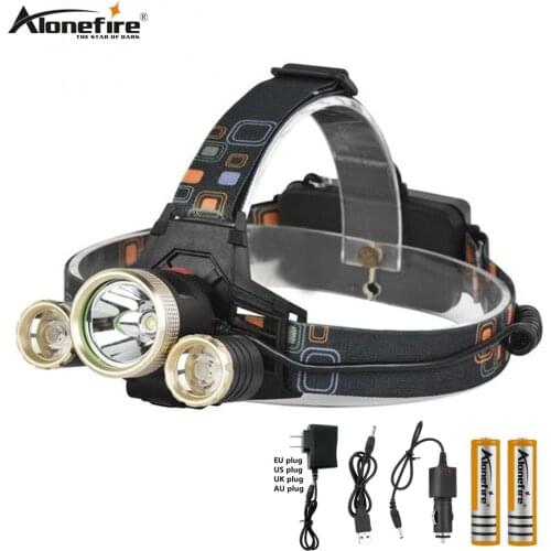 AloneFire HP95 8000LM cree T6+2R5 led headlight Head Light headlamp t6 LED Waterproof LED Headlamp