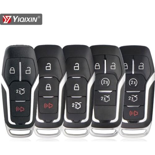 YIQIXIN 3/4/5 Buttons Remote Car Key Case Shell For Ford Focus Edge S Max Mondeo Ka Explorer Fusion Galaxy 2015 2016 2017