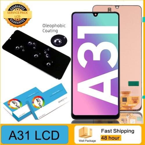 100% Original 6.4'' Super AMOLED For Samsung Galaxy A31 A315 LCD Display Touch Screen Digitizer Repair Parts